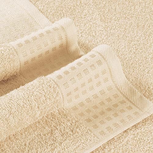 GLAMBURG 100% Cotton 2 Pack Oversized Bath Towel Set 28x55 Inches, Ultra Soft - Image 2