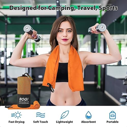BOGI Microfiber Travel Sports Towel-Quick Dry Towel, Soft Lightweight - Image 6