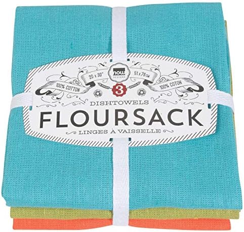 Now Designs Kitchen Dish Towels Bali Blue/Cactus/Crush by NowDesigns
