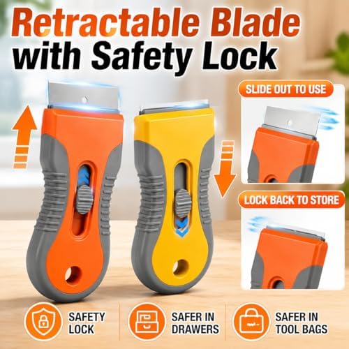 Rackii Razor Blade Scraper Tool, 4 Pack - Image 4