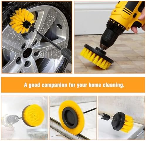 8 Pcs Drill Brush Attachment Set, Power Scrub Brush Kit - Image 6