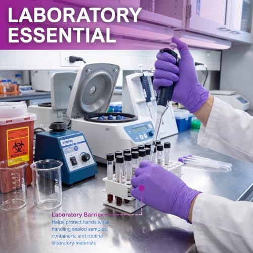 MedPride Powder-Free Nitrile Exam Gloves, Iris Blue - Image 4