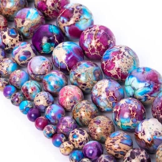 Zenkeeper About 180 Pcs Sea Sediment Imperial Jasper Beads - Image 2