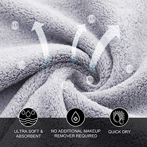 MOONQUEEN Microfiber Facial Cloths Fast Drying Washcloth 12 Pack - Image 4