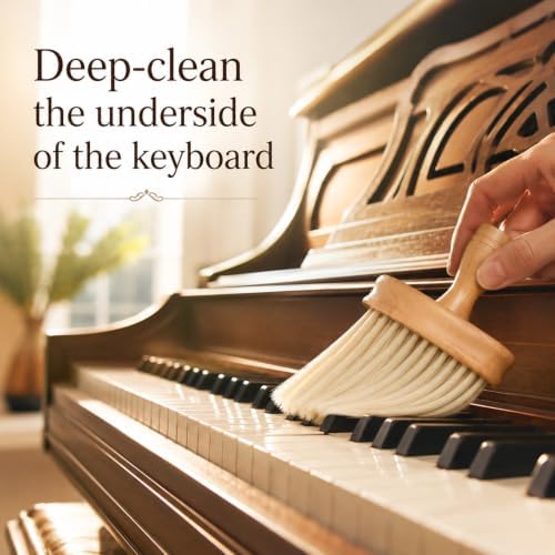 Keyboard Cleaning Brush, Anti-Static Wooden Piano Cleaner Brush - Image 5