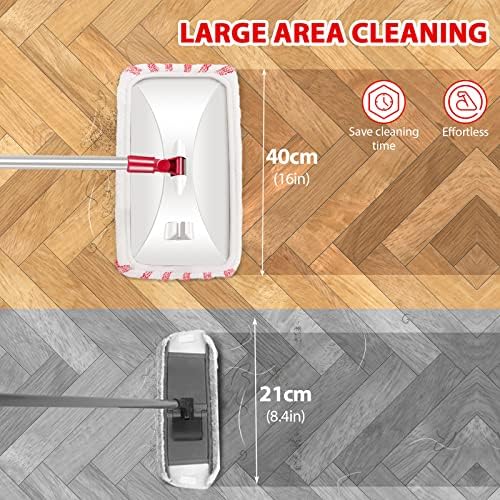 Hardwood Floor Mop, Extended Large Flat Floor Mop - Image 2