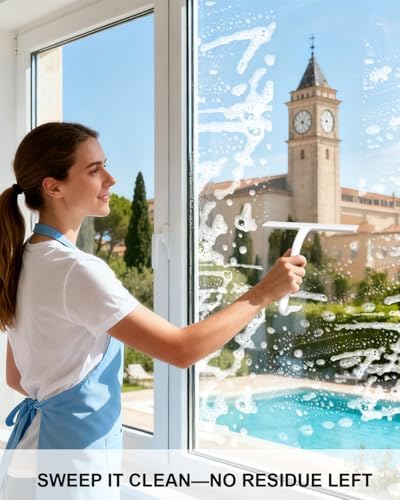 Shower Squeegee for Glass Doors, 8In Silicone Squeegee for Shower - Image 3