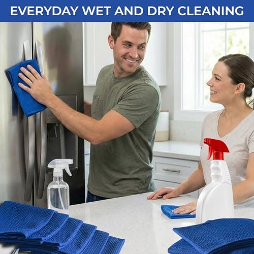Royal Blue Cotton Cleaning Rags - Image 6