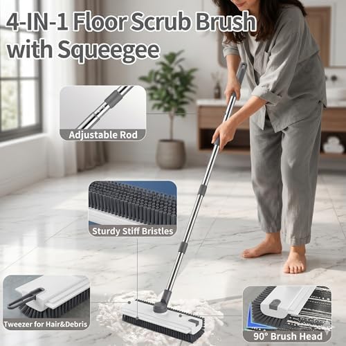 3 in 1 Floor Scrub Brush, Floor Scrubber - Image 3