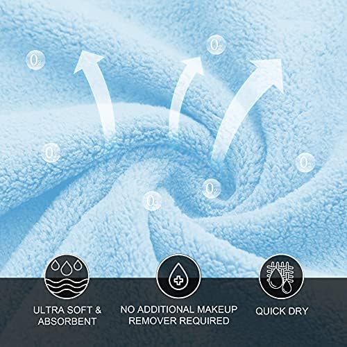 MOONQUEEN Microfiber Facial Cloths Fast Drying Washcloth 12 Pack - Image 6