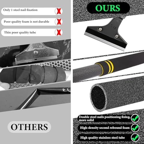 Floor Scraper Long Handle Heavy Duty, 31-61“ Long Handle Blade Scraper Tool - Image 6