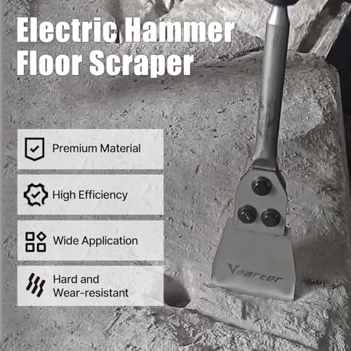 5''x12'' SDS Plus Floor Scraper, Concrete Chisel Tile Removal Tool - Image 2