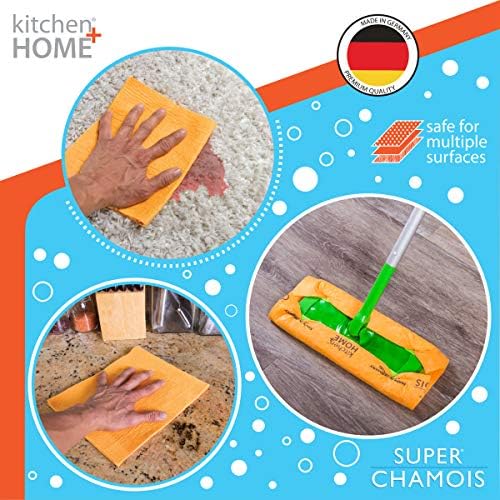 Super Chamois - Extra Large 20" X 27" Super Absorbent Cleaning Cloth - 4 Pack - - Image 3