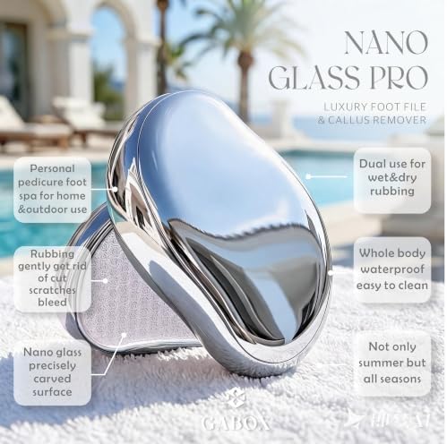 GABOX Nano Glass Pro Foot File, Feet Callus Remover, Dead Skin Exfoliator - Image 2
