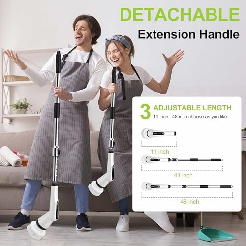 Dreazu Electric Spin Scrubber, Cordless Shower Scrubber - Image 2