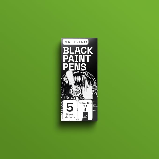 ARTISTRO 5 Black Paint Pen for Rock, Painting - Image 8