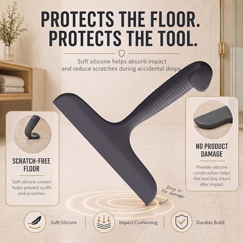 Shower Squeegee for Glass Doors, Silicone Wiper - Image 6