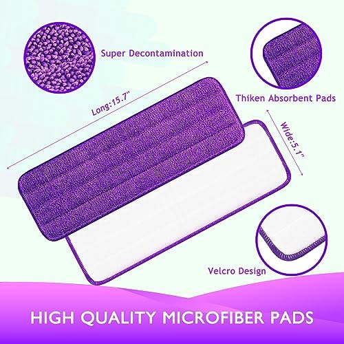 6 Pack Reusable Power Mop Refill Pads - Image 3