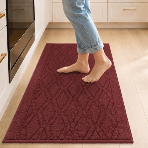 COSY HOMEER Kitchen Rugs 24"x35" Non-Slip Washable Kitchen Mats by COSYHOMEER