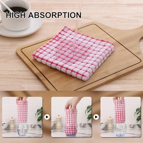 Kitinjoy Cotton 10 Pack Terry Kitchen Dish Cloths - Image 4
