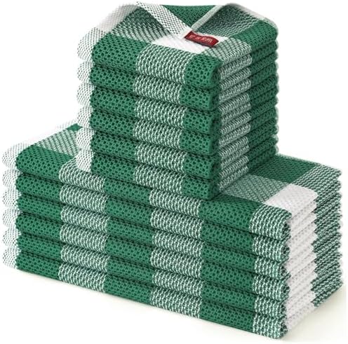 Homaxy Kitchen Towels and Dishcloths Set of 12 by Homaxy