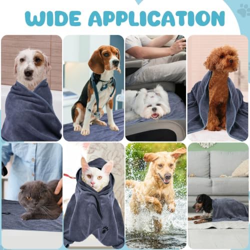 6 Pack Microfiber Dog Towels for Drying Dogs, Super Absorbent and Soft - Image 7