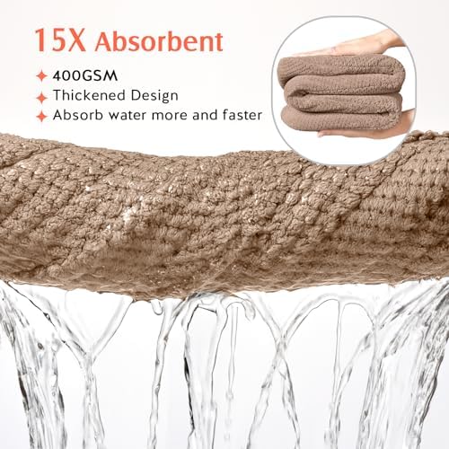 YFONG 2 Pack Microfiber Hair Towel Wrap - Image 2