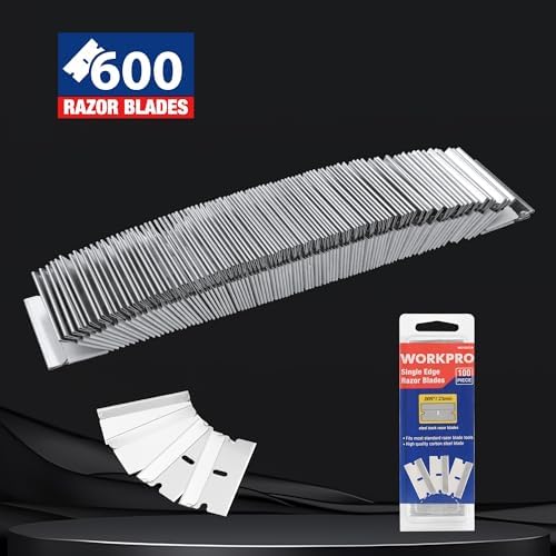 WORKPRO 600-Pack Single Edge Razor Blades, Carbon Steel Scraper Blades - Image 3