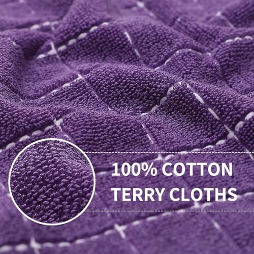 Homaxy 100% Cotton Terry Kitchen Towels, 7 Pack - Image 2