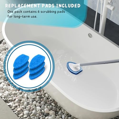 Shower Scrubber, Bathroom Tub and Tile Cleaner Brush - Image 5