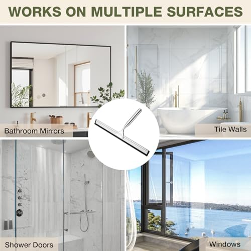FARMER 10-Inch Shower Squeegee for Glass Doors, Windows and Mirrors - Image 5