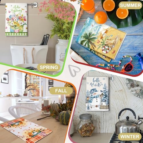 FuWeave 12 Pcs Seasonal Kitchen Towels Set - Image 6