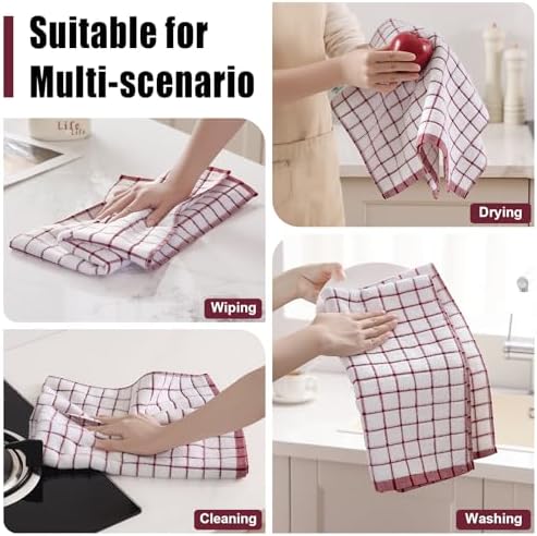 Homaxy Premium Kitchen Towels, Check Design - Image 6