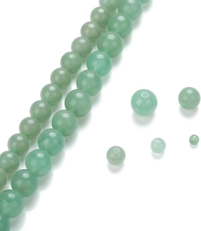 Zenkeeper 108Pcs Green Aventurine Spacer Loose Beads Bulk - Image 4