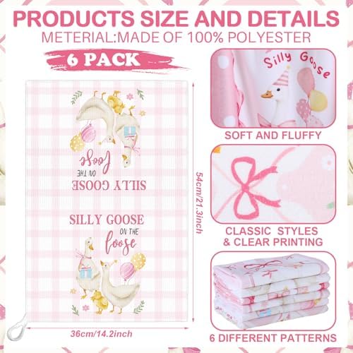 Breling 6 Pcs Silly Goose Kitchen Towels - Image 2