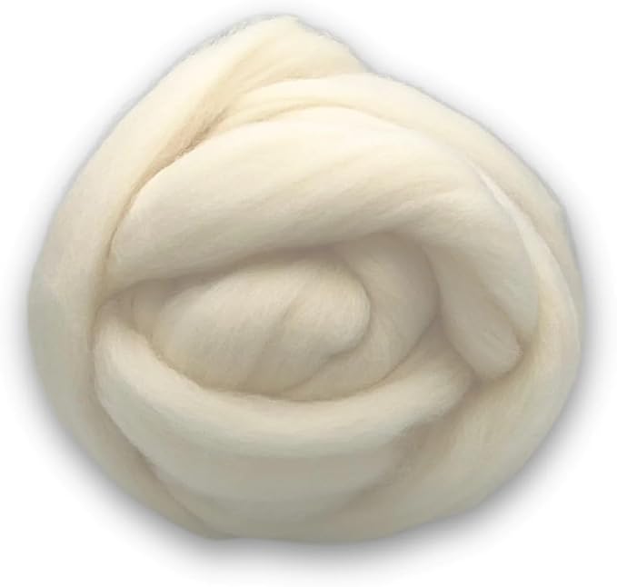 Revolution Fibers Corriedale Wool Roving 1 lb by RevolutionFibers