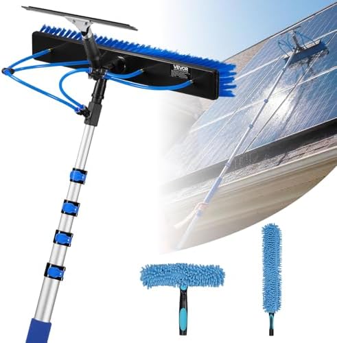 VEVOR Solar Panel Cleaning Kit, 15 ft, Water Fed Pole Kit by VEVOR