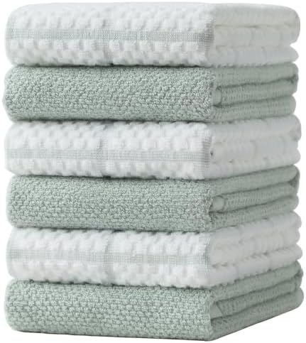 100% Cotton Kitchen Dish Towels, 6 Pack by Unknown
