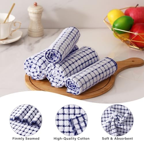 Kitinjoy Cotton 10 Pack Terry Kitchen Towels - Image 3