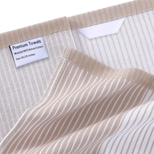 Homaxy Premium 100% Cotton Kitchen Towels 18"x28", 4 Pack - Image 3