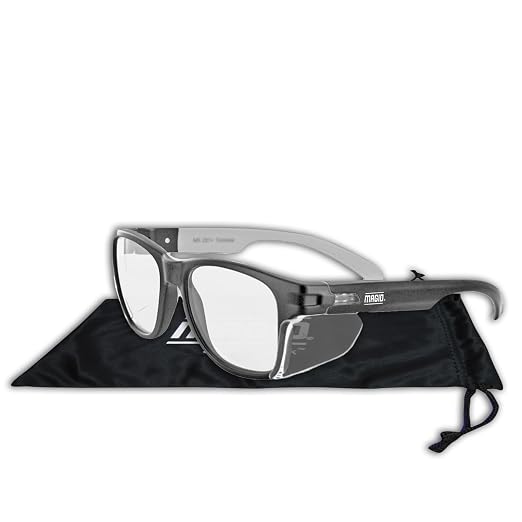 MAGID Y50 Safety Glasses for Construction | Black Frame — 1 Pair, ANSI Z87.1+ - Image 3