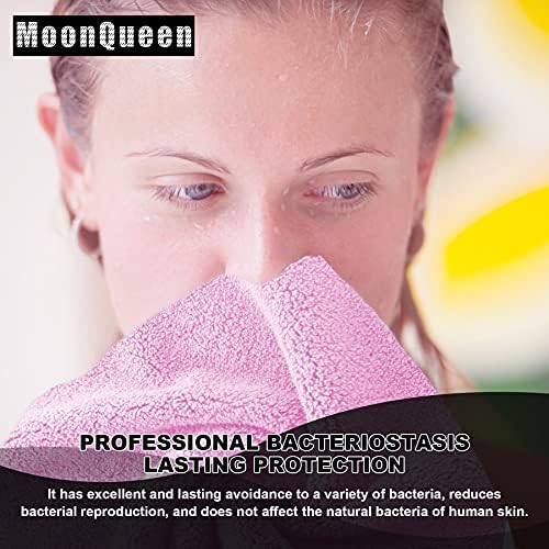 MOONQUEEN Microfiber Facial Cloths Fast Drying Washcloth 12 Pack - Image 5