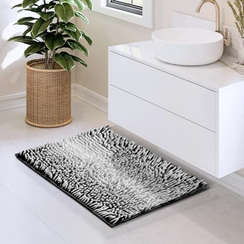 Hearth & Harbor Bathroom Rugs, Chenille Bath Mat - Image 2