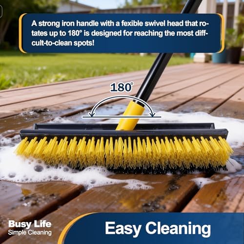 Yocada Double-Sided Floor Scrub Brush Triangle Brush Heavy Duty 65.5" - Image 4