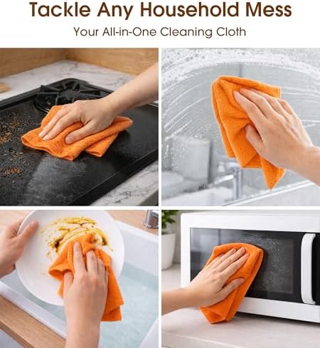 KitchLife Microfiber Cleaning Cloth Roll, 100 Pack - Image 4