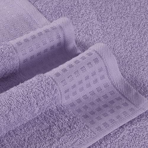 GLAMBURG 100% Cotton 2 Pack Oversized Bath Towel Set 28x55 Inches, Ultra Soft - Image 2