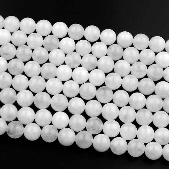 Zenkeeper 108 Pcs White Jade Beads - Image 3