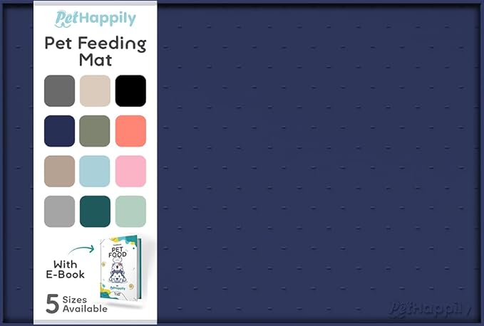 Dog Food Mat - Raised Edges Dogs Mat by PETHAPPILY