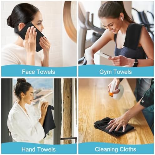 Orighty Wash Cloths, Face Towels 12x12 Inch 10 Pack - Image 7