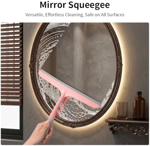 Silicone Squeegee for Shower, and Mirror-Flexible Household Cleaning Tool for - Image 4